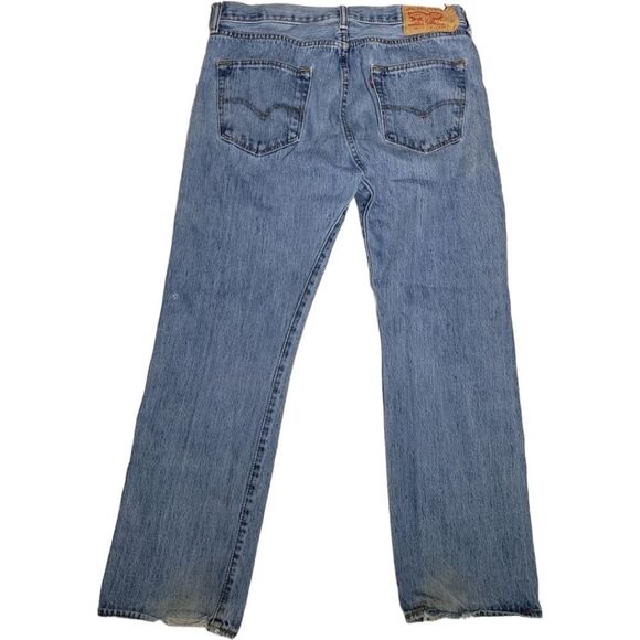 Levi's 501 Button fly 33 x 30 High waist Wedgie - Picture 10 of 13